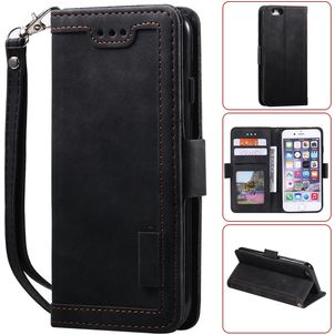 Mobigear Two Tone Housse iPhone 8 Etui Porte-Monnaie - Noir