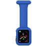 Mobigear Clip Case Bracelet pour infirmière Apple Watch Épingle - 46/45/44 mm - Bleu