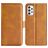 Mobigear Slim Magnet Housse Samsung Galaxy A23 Etui Porte-Monnaie - Cognac
