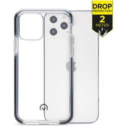 Mobilize Shatterproof iPhone 12 Pro Max Plastique rigide Coque arrière Antichoc - Transparent / Noir