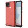 Mobigear Honeycomb Coque Realme C21 Coque arrière Rigide Anti-Chocs - Rouge