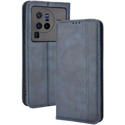 Mobigear Sensation Housse Vivo X80 Pro Etui Porte-Monnaie - Bleu