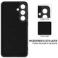 Mobigear Rubber Touch Coque Samsung Galaxy S25 FE Coque arrière en Silicone - Noir