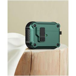 Mobigear Armor Clip Coque rigide pour Apple AirPods Pro 3 - Vert