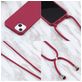 Mobigear Lanyard iPhone 16 Coque avec cordon en Silicone - Rouge