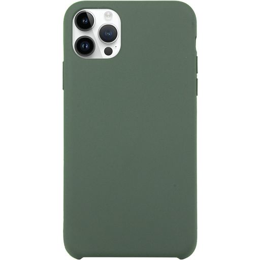 Mobigear Rubber Touch Coque iPhone 15 Pro Coque arrière en Silicone - Vert