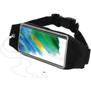 Mobiparts Comfort Fit Belt Brassard Téléphone Samsung Galaxy S21 FE Ceinture Coque de Sport en Neoprène - Noir