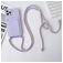 Mobigear Lanyard Card iPhone 15 Pro Coque avec cordon en Silicone et Porte-Cartes - Violet