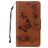 Mobigear Butterfly Housse Samsung Galaxy A8 (2018) Etui Porte-Monnaie - Marron