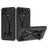 Mobigear Armor Stand Coque Realme C25Y Coque arrière Rigide Anti-Chocs avec Support Amovible - Noir