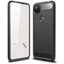 Mobigear Brushed Slim Coque Google Pixel 4a Coque arrière en TPU Souple - Noir