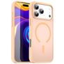 Mobigear Shockproof Coque iPhone 17 Pro Max MagSafe Coque arrière Rigide - Rouge Powder