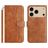 Mobigear S Line Housse iPhone 17 Pro Etui Porte-Monnaie - Marron