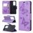 Mobigear Butterfly Housse Huawei P40 Pro Etui Porte-Monnaie - Violet
