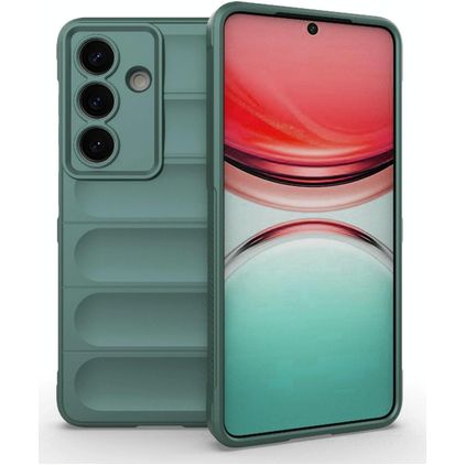Mobigear Bumpy Samsung Galaxy S26 TPU souple Coque arrière - Vert foncé