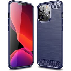 Mobigear Brushed Slim Coque iPhone 13 Pro Coque arrière en TPU Souple - Bleu