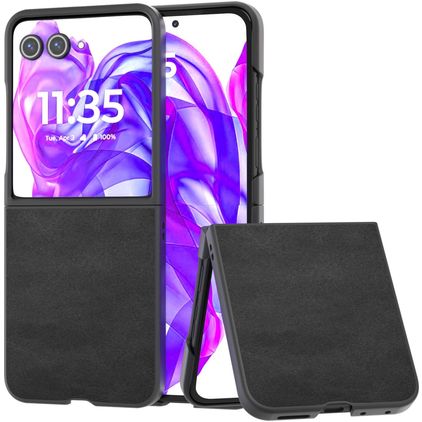 Mobigear Excellent Coque Motorola Razr 50 Ultra Coque arrière Rigide - Noir