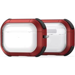 Mobigear Shockproof Coque rigide pour Apple AirPods Pro 1 - Rouge