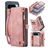 CaseMe 008 Google Pixel 9 Pro XL Coque Étui 2en1 avec coque amovible Portefeuille - Rose