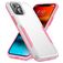 Mobigear Heavy Armor Coque iPhone 14 Coque arrière Rigide Anti-Chocs - Blanc / Rose