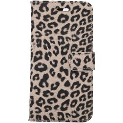 Mobigear Leopard Housse iPhone 8 Plus Etui Porte-Monnaie - Marron