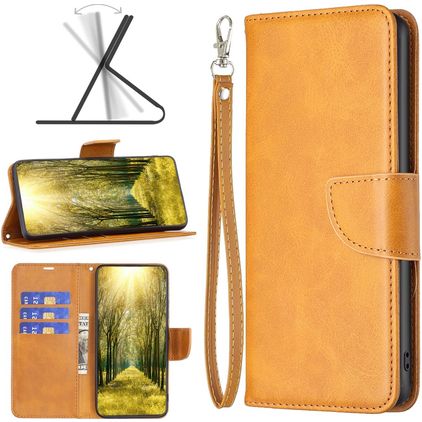Mobigear Excellent Housse Xiaomi Redmi 10C Etui Porte-Monnaie - Cognac