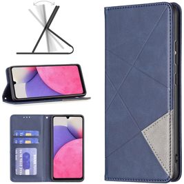 Mobigear Rhombus Slim Housse Samsung Galaxy A33 Etui - Bleu