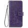 Mobigear Clover Housse Motorola One Fusion Plus Etui Porte-Monnaie - Violet