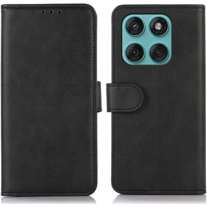 Mobigear Wallet Housse Motorola Edge 60 Fusion Etui Porte-Monnaie - Noir