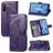 Mobigear Butterfly Housse Sony Xperia 10 III Etui Porte-Monnaie - Violet