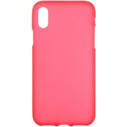 Mobigear Colors Coque iPhone XS Max Coque arrière en TPU Souple - Rouge