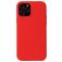 Mobigear Rubber Touch Coque iPhone 13 Mini Coque arrière en Silicone - Rouge