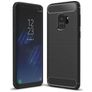 Mobigear Brushed Slim Coque Samsung Galaxy S9 Coque arrière en TPU Souple - Noir