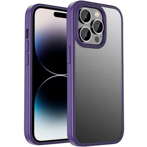 Mobigear Crystal Coque iPhone 14 Pro Max Coque arrière Rigide Anti-Chocs - Violet