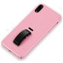 Mobigear Rubber Ring Coque iPhone XS Max Coque arrière Rigide avec Anneau-Support - Rose