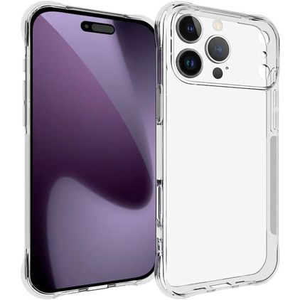 Mobigear Cushion Coque Transparente iPhone 17 Pro Max Coque arrière en TPU Souple - Transparent