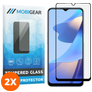 Mobigear Premium OPPO A16 Verre trempé Protection d'écran - Compatible Coque - Noir (Lot de 2)