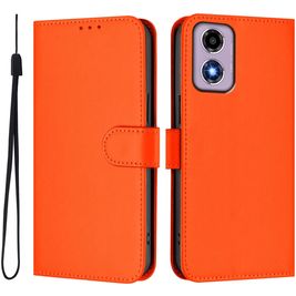 Mobigear Urban Wallet Housse Motorola Moto G04 Etui Porte-Monnaie - Orange