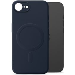 My Style Protective Flex Coque iPhone 16e MagSafe Coque arrière en TPU Souple - Bleu Marin