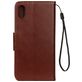 Mobigear Flowers Housse iPhone XS Max Etui Porte-Monnaie - Marron