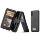 Caseme 007 Housse iPhone XS Etui avec Coque Détachable Porte-Monnaie - Noir
