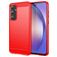 Mobigear Brushed Slim Samsung Galaxy A55 TPU souple Coque arrière - Rouge