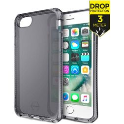 ITSkins SpectrumClear Coque iPhone 8 Coque arrière en TPU Souple Anti-Chocs - Smoke