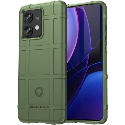 Mobigear Rugged Shield Motorola Edge 40 Neo TPU souple Coque arrière Antichoc - Vert