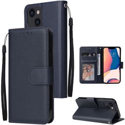 Mobigear Wallet Housse iPhone 14 Etui Porte-Monnaie - Bleu Marin