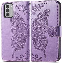 Mobigear Butterfly Housse Nokia G42 Etui Porte-Monnaie - Violet