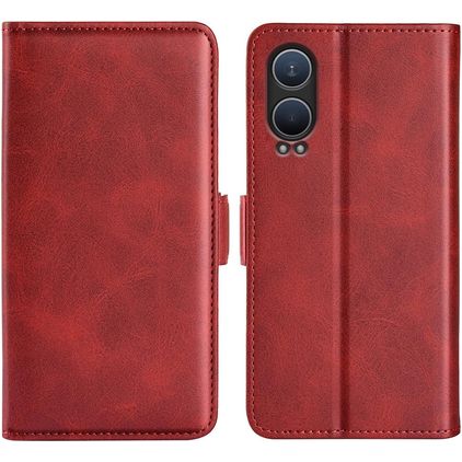 Mobigear Slim Magnet Housse OnePlus Nord CE 4 Lite Etui Porte-Monnaie - Rouge
