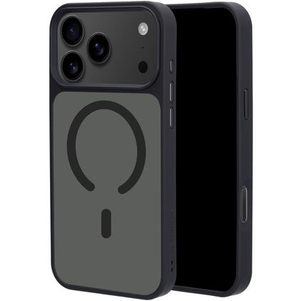 Mobiparts Hardcover Coque iPhone 18 Pro Max MagSafe Coque arrière Rigide - Satin Black