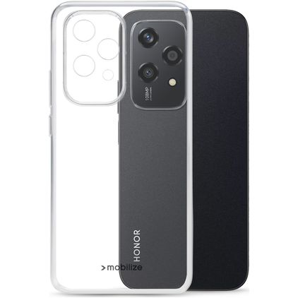 Mobilize Gelly Coque Transparente HONOR 200 Lite Coque arrière en TPU Souple - Transparent