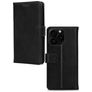 Mobilize Wallet Housse iPhone 16 Pro Etui en Cuir Véritable Porte-Monnaie - Noir